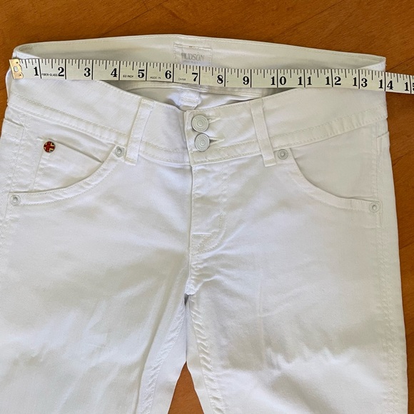 Hudson Mid-rise White Baby Bootcut Jeans - Picture 3 of 11